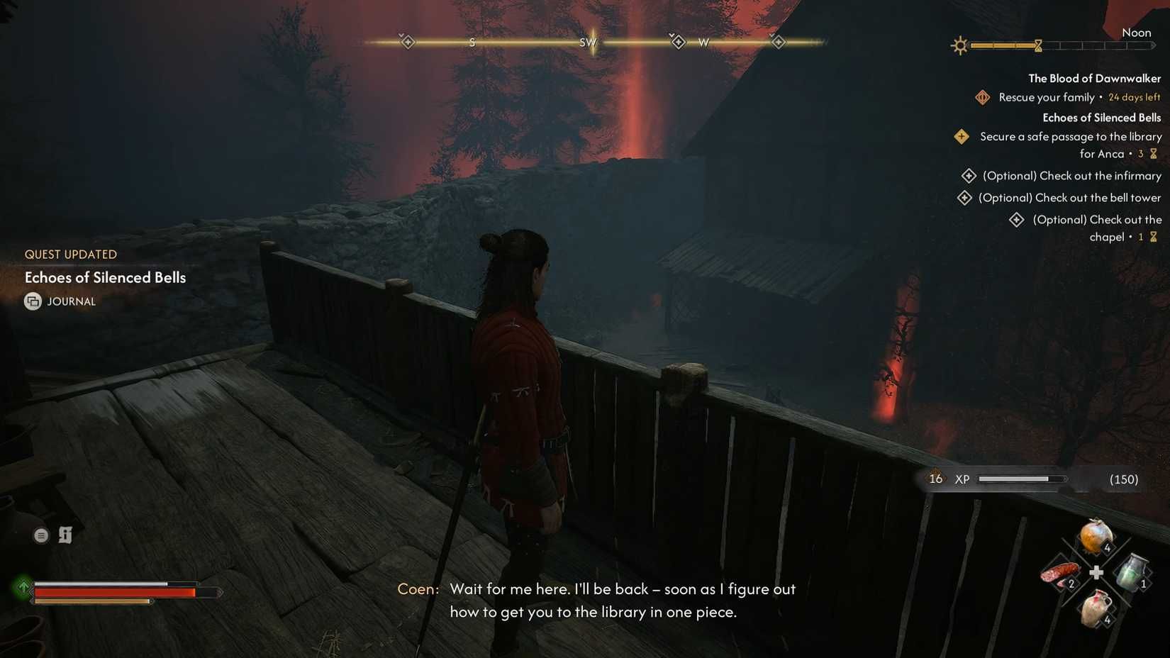 Echoes of Silenced Bells Quest 3 in the blood of dawnwalker