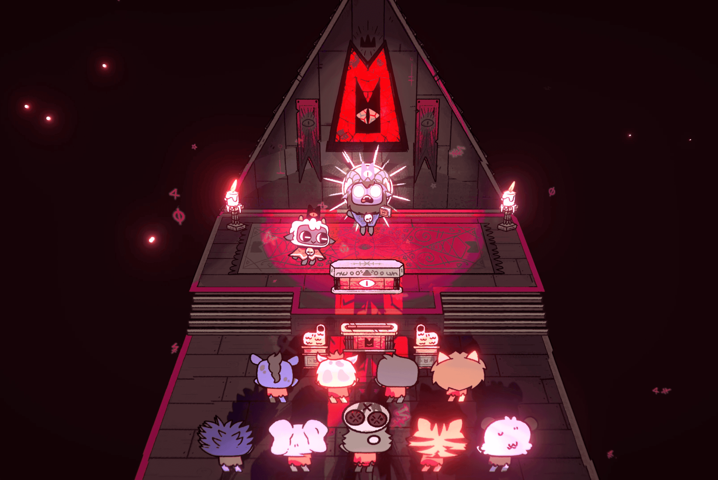 A screenshot from the video game Cult of the Lamb.