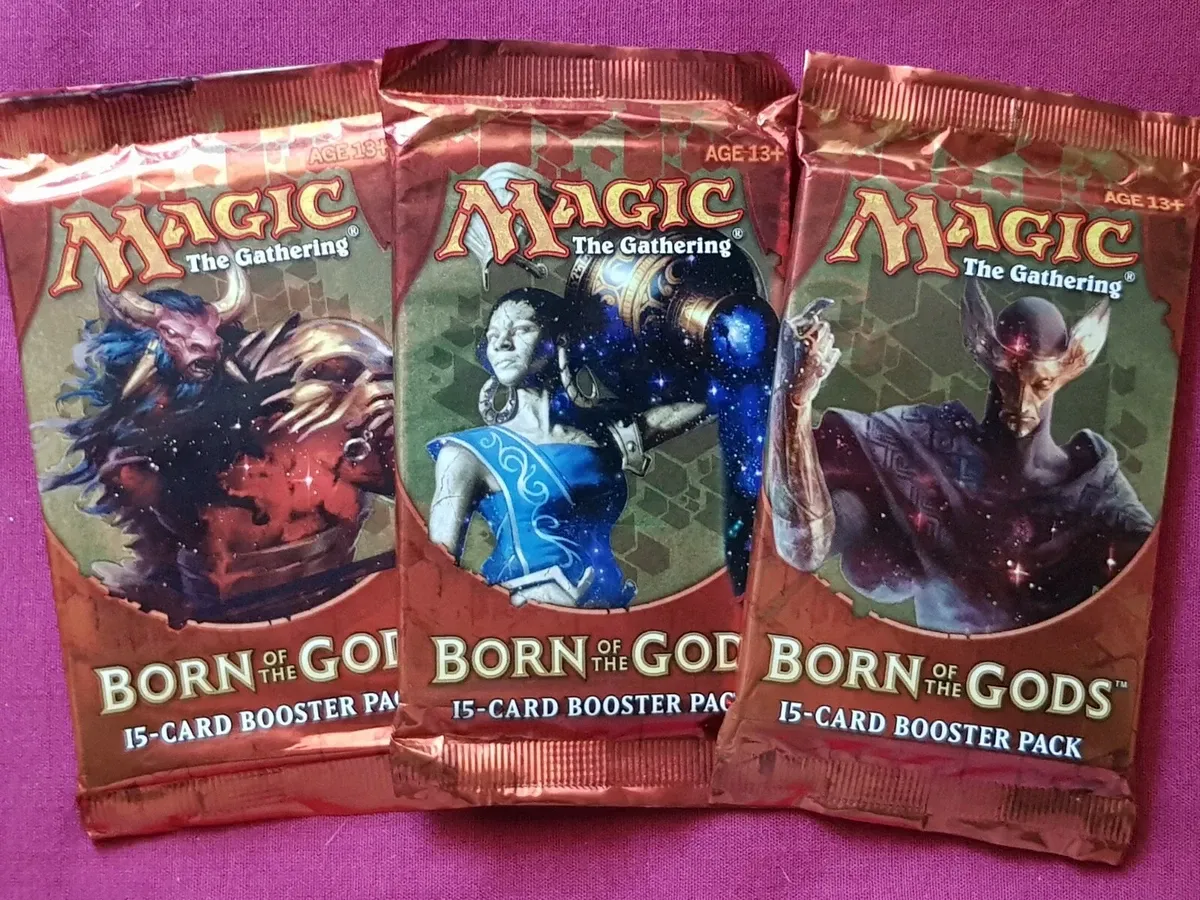 Magic The Gathering BORN OF THE GODS New Sealed Booster Packs ALL 3 ART MTG