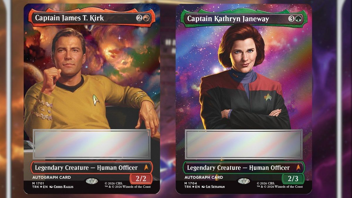 Magic the Gathering Star Trek Autograph Cards