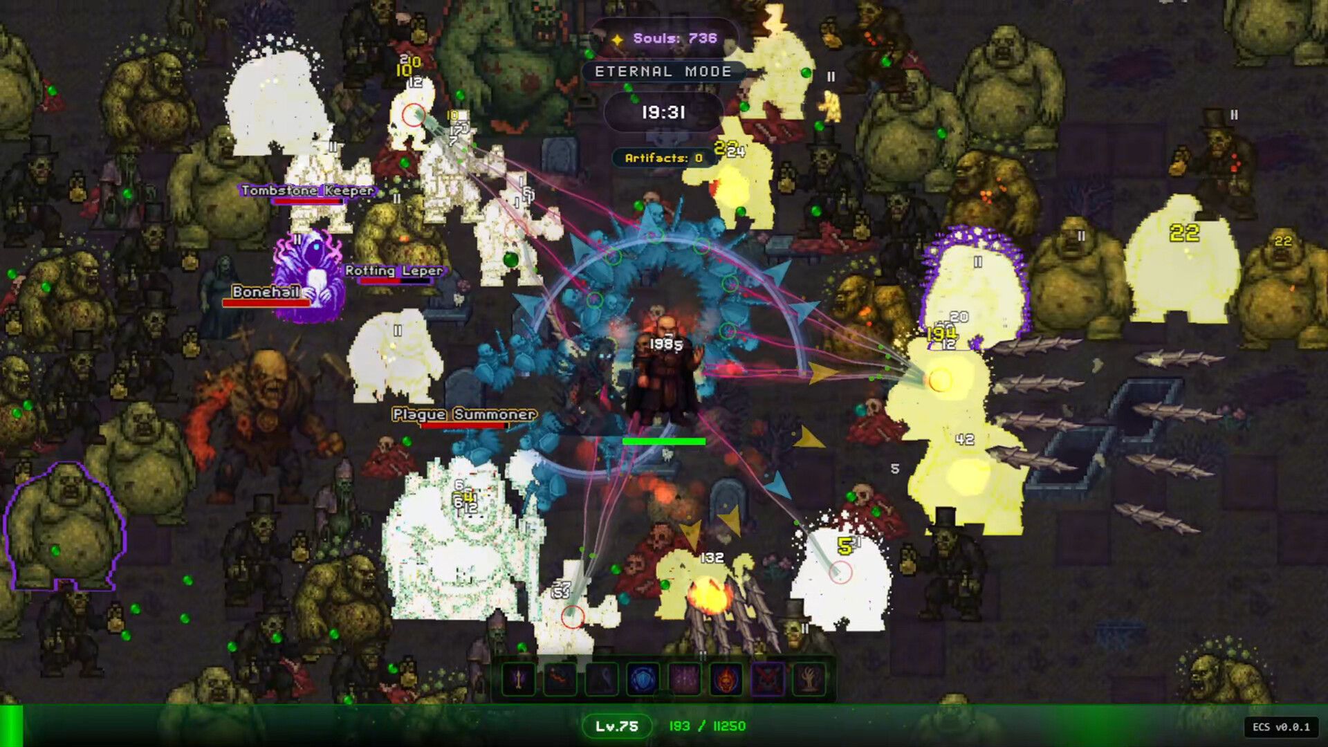 Screenshots from AI-generated game Codex Mortis