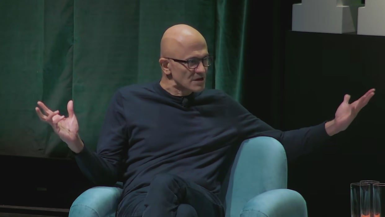 Satya Nadella throws up his hands.
