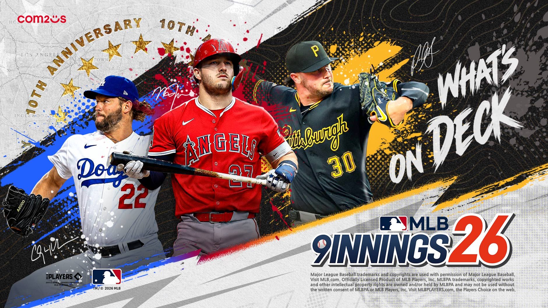 Key art for the MLB 9 Innings 26 10th anniversary