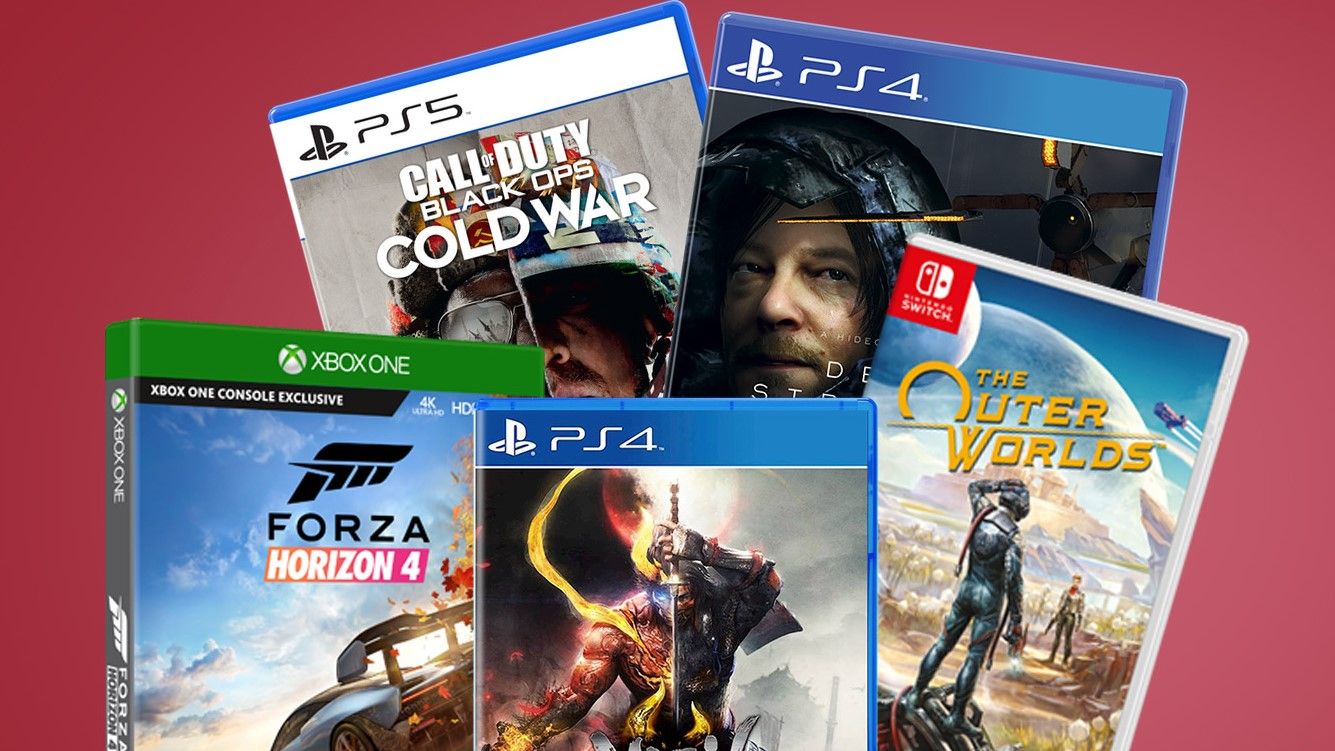 A shot of a handful of physical games