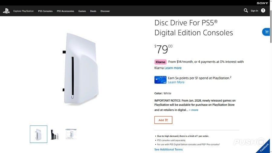 PS5 Disc Drives Limited to One Per Person, Sony Acknowledges High Demand 2