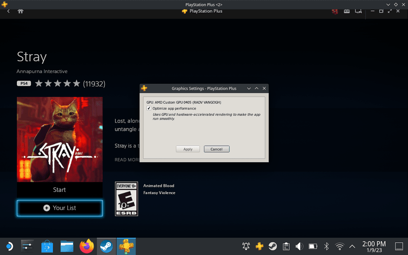 How to get PlayStation Plus Cloud Streaming on your Steam Deck