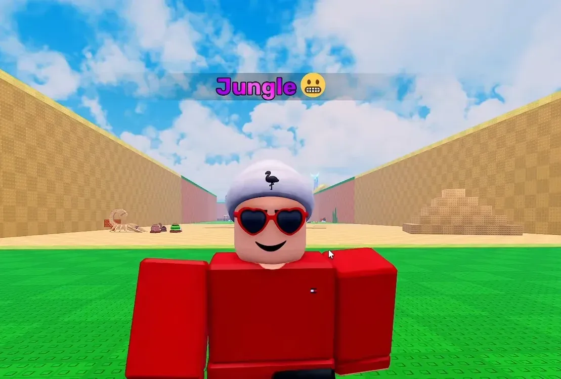 Player standing in the Jungle arena with the Steal an Egg hotbar along the bottom