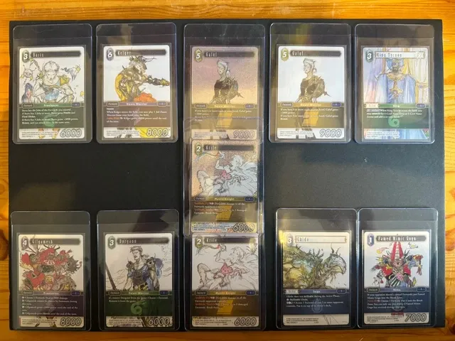 Yoshitaka Amano Final Fantasy V Character Artwork Card Set (Final Fantasy TCG)